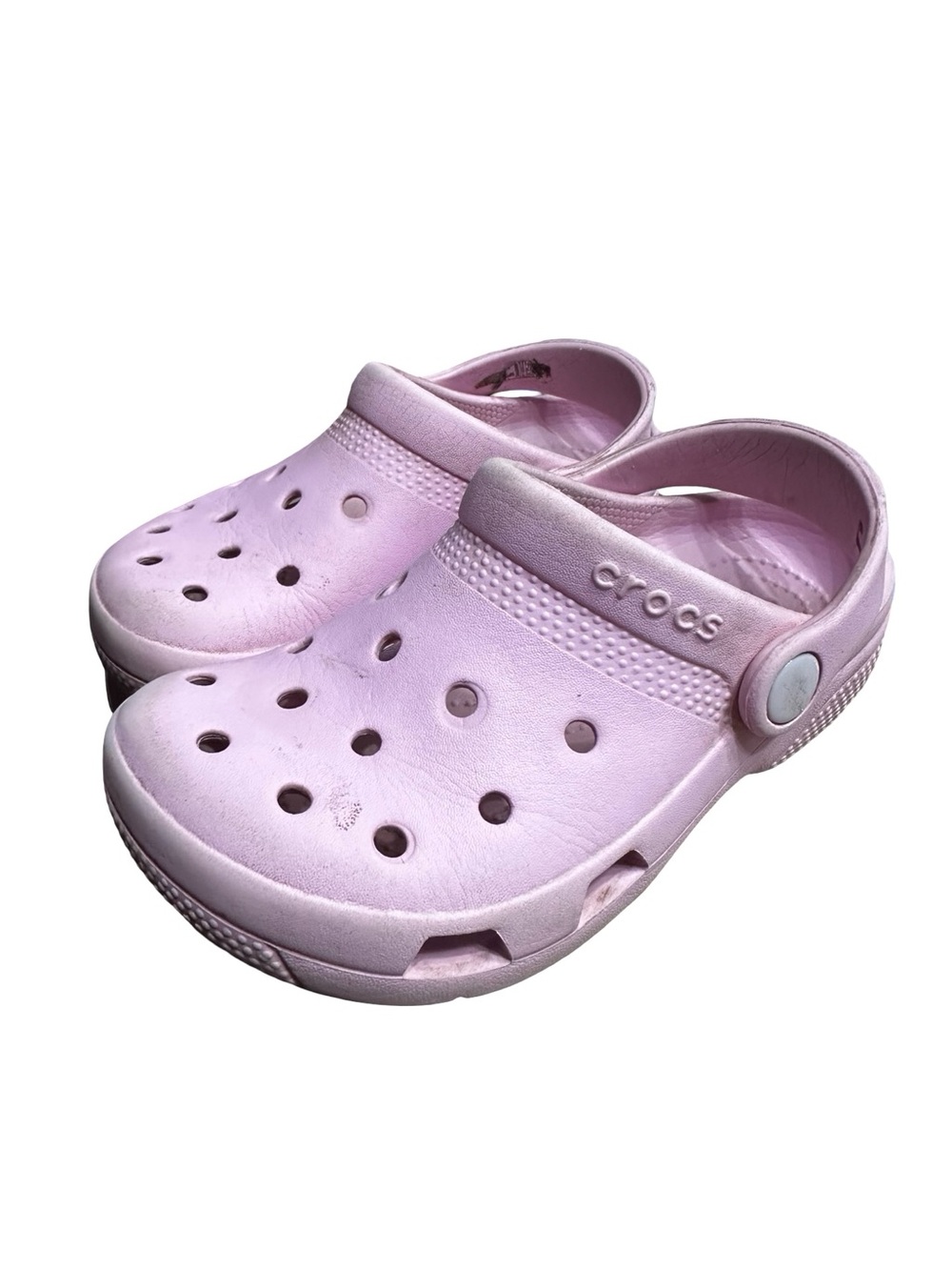 CROCS Classic Slip On Clogs Size 11 Toddler Pink Comfy Water Beach Shoes